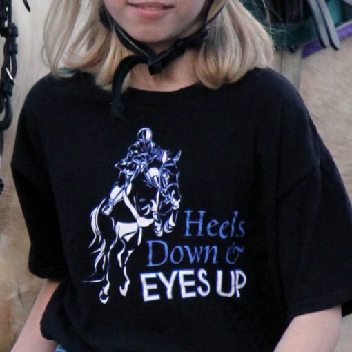 Heels Down & Eyes Up Youth T-Shirt for Kids