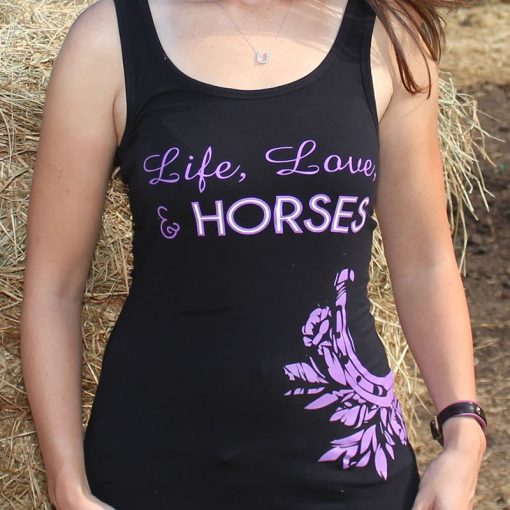 Life Love & Horses tank top