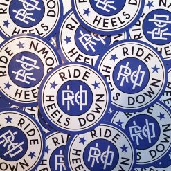 Ride Heels Down stickers