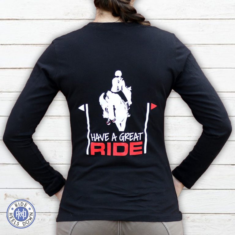 Cute Horseback Riding TShirts and Accessories from Ride Heels Down™