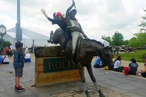 This is probably the closest I'll ever get to riding at Rolex.