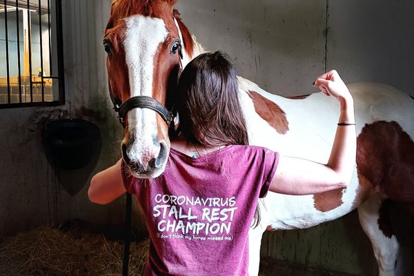 Coronavirus Stall Rest Champion t-shirt