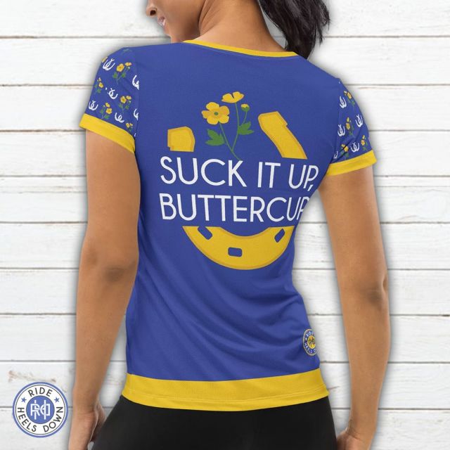 Fact: every time I wear my new Suck It Up Buttercup performance tee, people ask me where I got it. 😉 Breathable micro-mesh means you can stay cool even when life happens.
#RideHeelsDown #horsebackriding #horsesofinstagram #horses #horse #barnlife #riding #eventing #dressage #jumper #horseshow #heelsdown #equitation #xc #crosscountry #haveagreatride #eventer #usea #3phase #3ways3days #ushja #usdf #usef