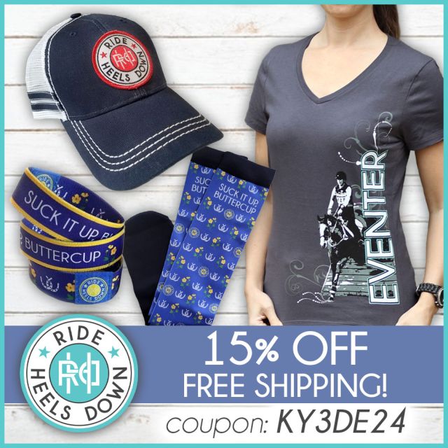 Can't make it to the KY3DE this year? That's okay - shop online at RideHeelsDown.com and pretend you were there. 😉
#RideHeelsDown #horsebackriding #horsesofinstagram #horses #horse #barnlife #riding #eventing #dressage #jumper #horseshow #heelsdown #equitation #xc #crosscountry #haveagreatride #eventer #usea #3phase #3ways3days #ushja #usdf #usef