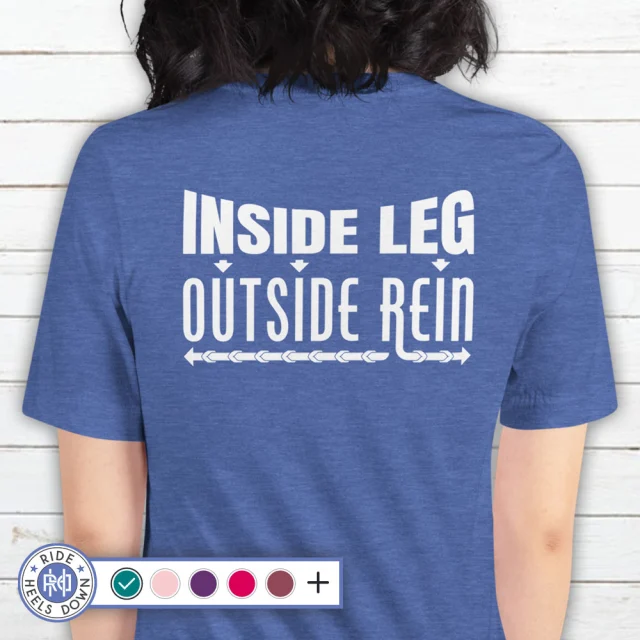 If you know, you know! These shirts are soft, comfy, fun, and make great gifts!
#RideHeelsDown #horsebackriding #horsesofinstagram #horses #horse #barnlife #riding #eventing #dressage #jumper #horseshow #heelsdown #equitation #xc #crosscountry #haveagreatride #eventer #usea #3phase #3ways3days #ushja #usdf #usef