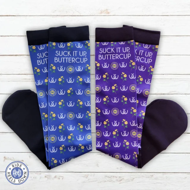 Give some socks they actually WANT! Available in 💙 or 💜
#RideHeelsDown #horsebackriding #horsesofinstagram #horses #horse #barnlife #riding #eventing #dressage #jumper #horseshow #heelsdown #equitation #xc #crosscountry #haveagreatride #eventer #usea #3phase #3ways3days #ushja #usdf #usef