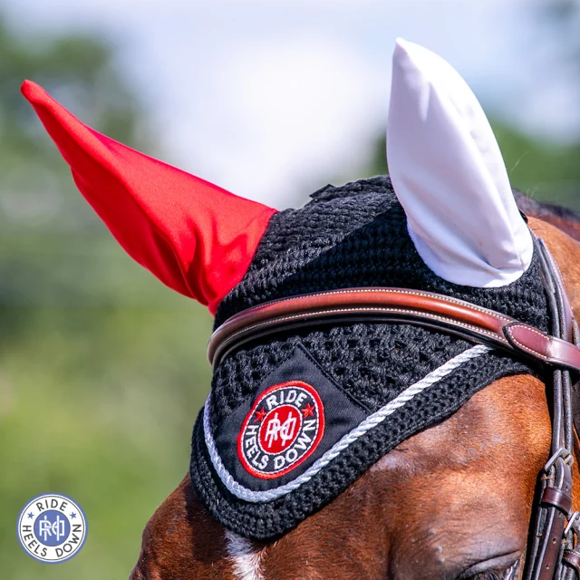 Classic cord or sparkly bling? Our exclusive XC "Red on Right" ear bonnets are available in two beautiful styles!
#RideHeelsDown #horsebackriding #horsesofinstagram #horses #horse #barnlife #riding #eventing #dressage #jumper #horseshow #heelsdown #equitation #xc #crosscountry #haveagreatride #eventer #usea #3phase #3ways3days #ushja #usdf #usef