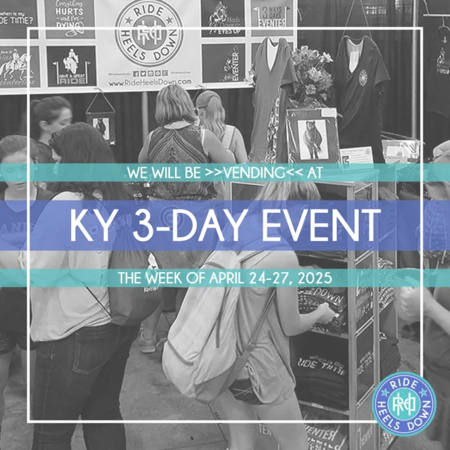 📆 ONE MONTH until the KY3DE and #RideHeelsDown will be there, April 24-27 for the best weekend all year! Are you going, too? 🐴🐎
#RideHeelsDown #horsebackriding #horsesofinstagram #horses #horse #barnlife #riding #eventing #dressage #jumper #horseshow #heelsdown #equitation #xc #crosscountry #haveagreatride #eventer #usea #3phase #3ways3days #ushja #usdf #usef