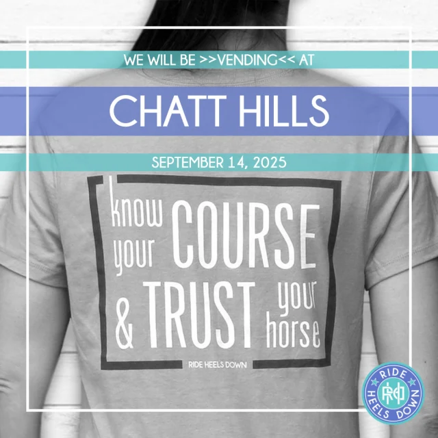 Only 4️⃣ "Trust Your Horse" tees left in stock! Come get yours on September 14 at @chatthillseventing at our LAST VENDOR EVENT! #RideHeelsDown #horsebackriding #horsesofinstagram #horses #horse #barnlife #riding #eventing #dressage #jumper #horseshow #heelsdown #equitation #xc #crosscountry #haveagreatride #eventer #usea #3phase #3ways3days #ushja #usdf #usef #ChattHills #ChattHillsEventing